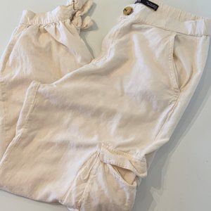 ZARA CARGO PANTS W/TIE BOTTOMS LARGE